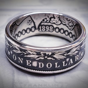 Morgan Silver Dollar Coin Ring
