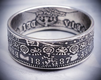 Victoria Sterling Silver British Half Crown Coin Ring