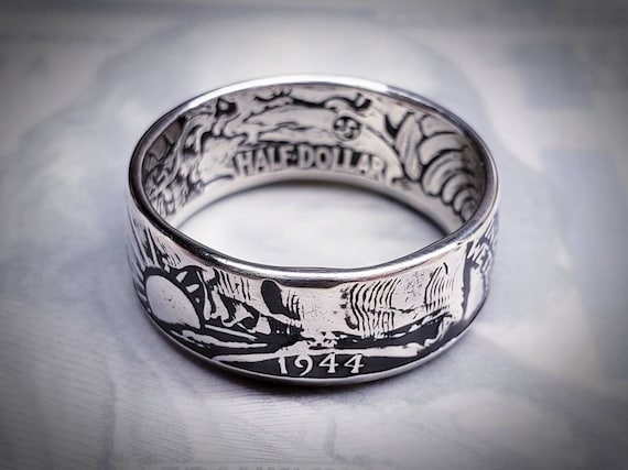 Walking liberty hotsell half dollar ring