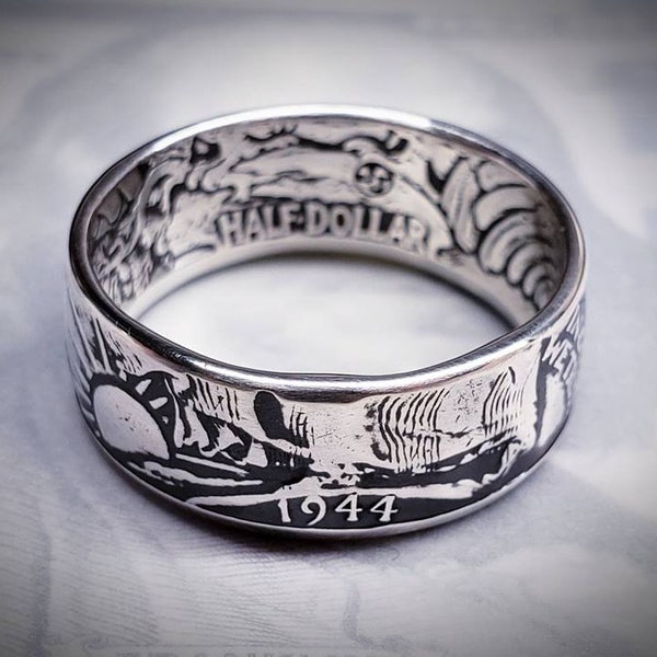 Walking Liberty Half Dollar Coin Ring