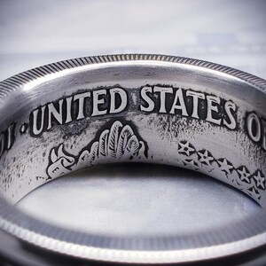 American Silver Eagle Coin Ring 1986-2024 99.9% pure silver image 7
