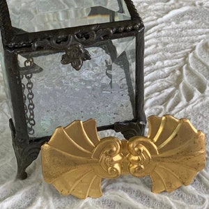 Raw Brass Art Nouveau Stamping Raw Brass 72x38mm (1 piece) 40V17
