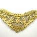 Raw Brass Carved Filigree Brass V Shape Filigree Findings Brass V Shaped Filigree Brass Jewelry Supplies 47x22mm (1pc) 105V7
