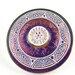 Radiant Orchid Palette Czech Buttons Purple Vitrail White Czech Glass Handmade Buttons Purple Vitrail Button 36mm (1 pc) 23BV3