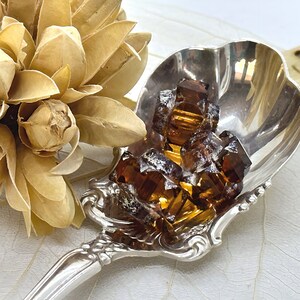 Brown Gold Transparent Crown Czech Glass Beads Brown Gold Luster Crown Czech Beads 15x13mm (2/4 beads) 385V9
