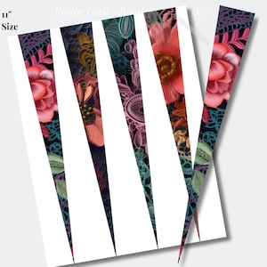 Paper Bead Template | Floral n Lace Design Paper Beads | Digital Downloadable Printable | PDF (1.5 inch) PPB-035