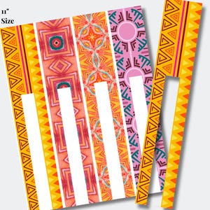 DIY Jewelry Beads Template | Vibrant Paper Bead Making Kit | Instant Download | PPB-006