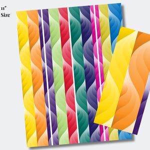 Modèle de perles en papier avec des plumes de paon colorées, des perles en papier de style 3, numérique, imprimable, téléchargeable, PDF PPB-031