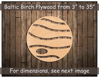 Planet and Solar System Wood Cut Out, DIY Craft Embellishment Galaxy Universe Space Theme Nursery, Astronaut Space Arts and Crafts Ideas