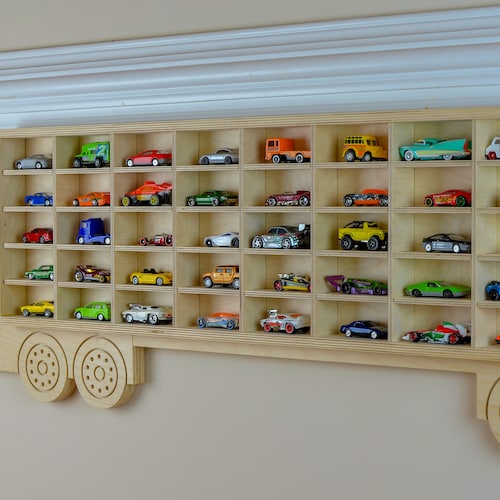 Toy Car Storage Shelf for Cars Wood Truck Storage American Etsy