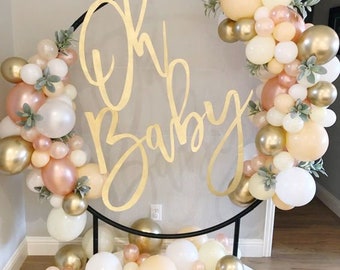 Oh Baby Sign Cutout, Oh Boy wood baby shower sign, oh baby shower, Photo Booth, baby shower decor, baby shower backdrop