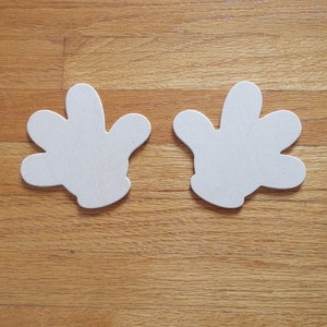 Mickey Mouse Hands Disney - Silhouettes outline hands -  hand gloves cutout - wood shapes