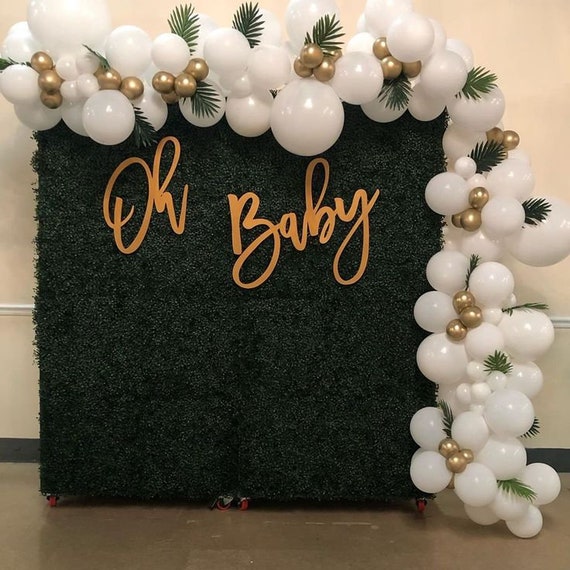 1.6 Small Oh Baby Building Blocks Wooden,Baby Shower Table Centerpiece  Decoration, OH BABY Sign for Backdrop,Baby Announcement Props,Oh Baby  Letters