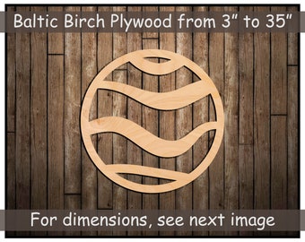 Wood Planet Outer Space Solar System Cut Out, Nursery Galaxy Universe Wall Art and Décor, NASA Astronaut Space Exploration Party Theme