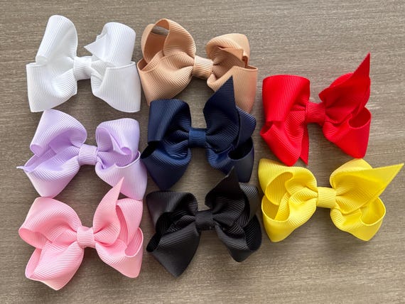 2.5" Ribbon Baby Bow Clip, Alligator Clip