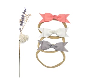 Nylon Baby Bow Headband, Girls Hair Accessory, Baby Shower Gift