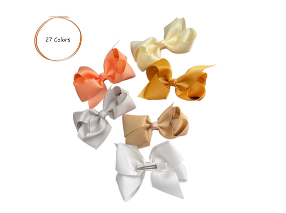 4.5" Baby Hair Bow Clip, Non-Slip, 27 Colors