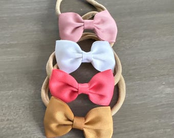 Baby Bow Nylon Headband, Newborn to Toddler