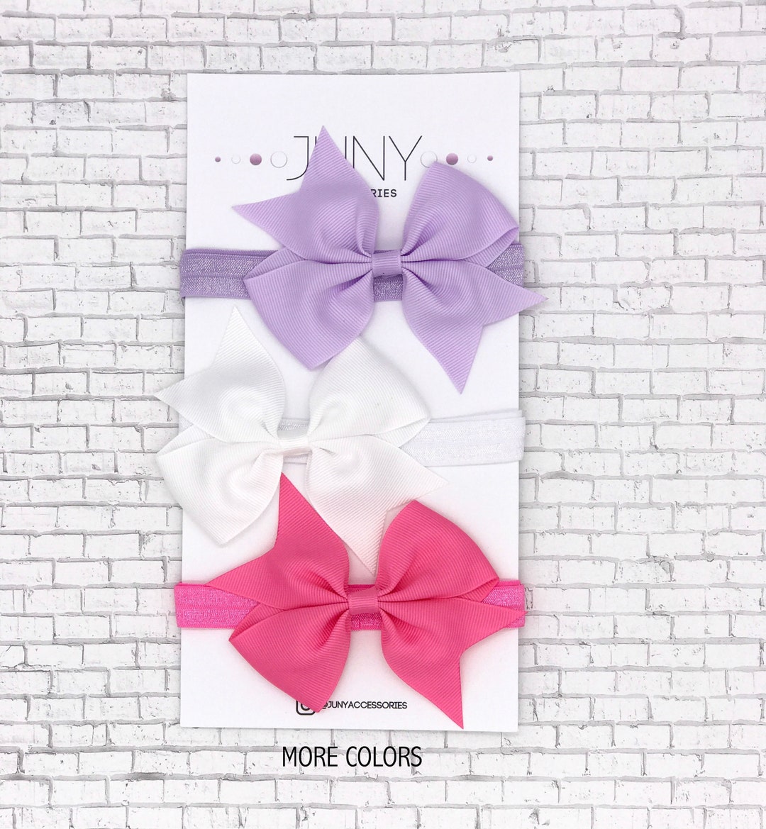 Baby 2-Piece Bow Orange Set with Headband