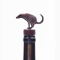 Funny Pooping Dog Wine & Liquor Bottle Stopper - Silly dog lover gift - Handcrafted in the USA