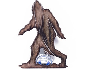 Bigfoot Magnetic Bottle Opener - Handcrafted in the USA / 100% Steel / Beer Bottle Opener Father&#39;s Day