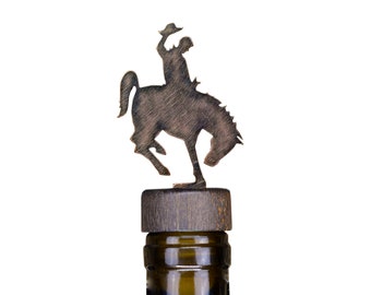 Bronco Wine & Liquor Bottle Stopper - Handcrafted / 100% Steel / Wine gift