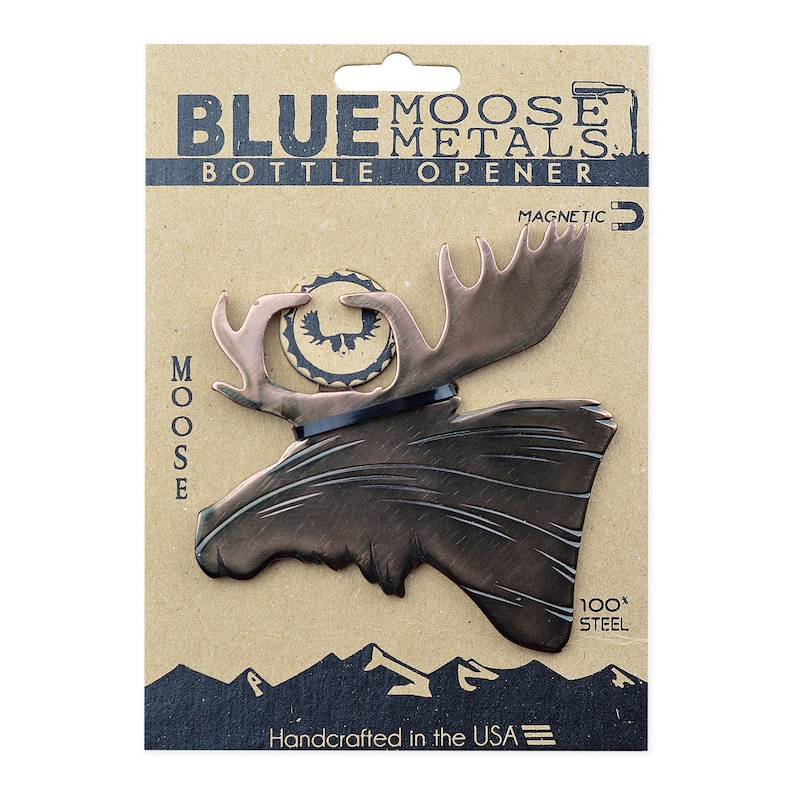 BlueMooseMetals Moose Bottle Opener - Thumbnail 2