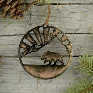 Bear Mountain Ornament- 100% steel Father&#39;s Day