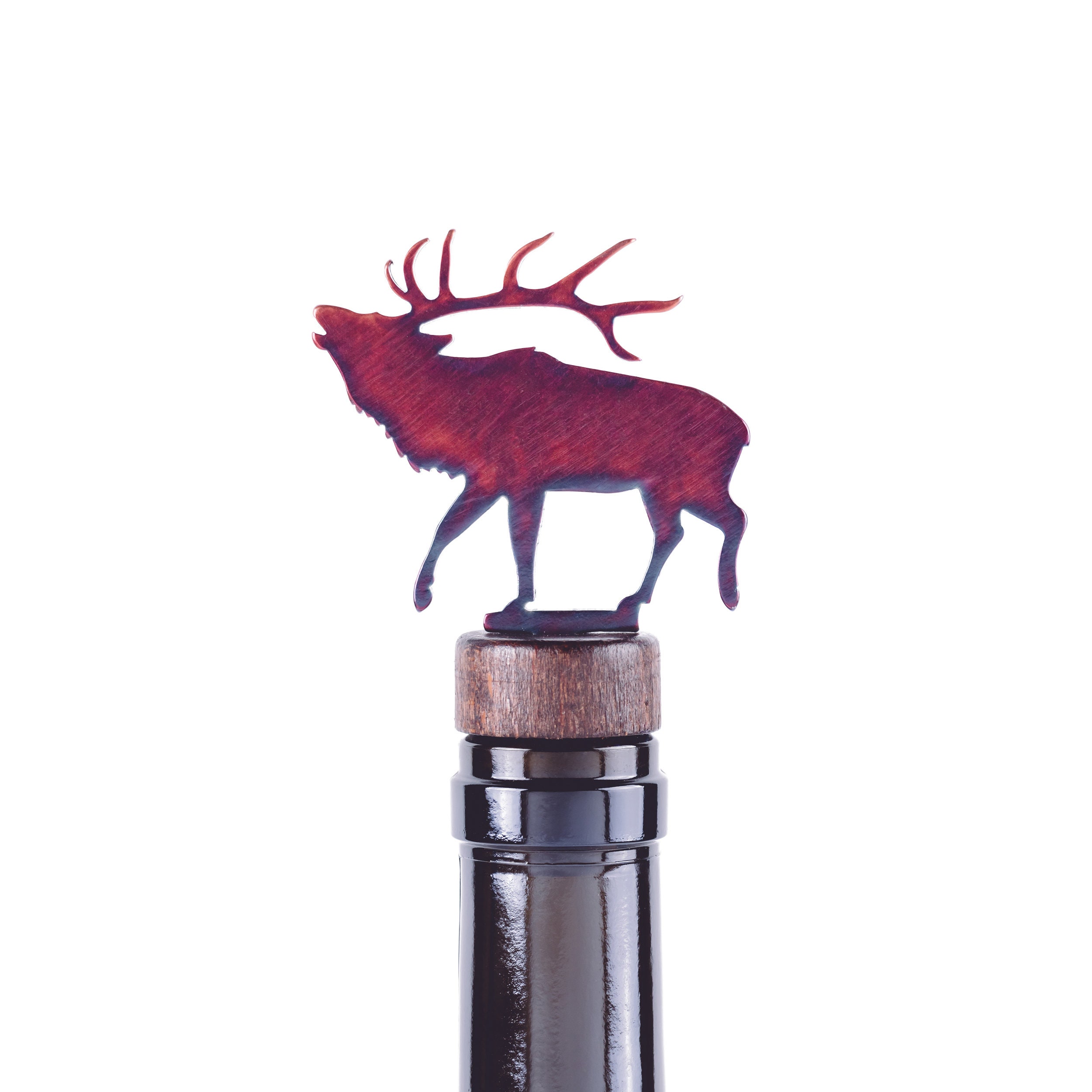 Elk Wine & Liquor Bottle Stopper Handcrafted in the USA / Etsy
