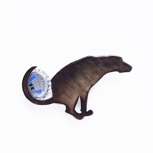 Dog Pooping Magnetic Bottle Opener - Handcrafted in the USA / 100% Steel / Beer Bottle Opener Father&#39;s Day