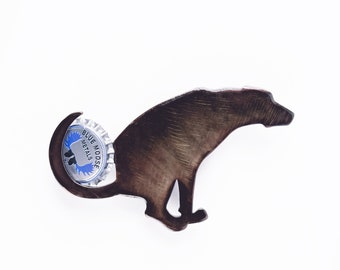 Dog Pooping Magnetic Bottle Opener - Handcrafted in the USA / 100% Steel / Beer Bottle Opener Father&#39;s Day