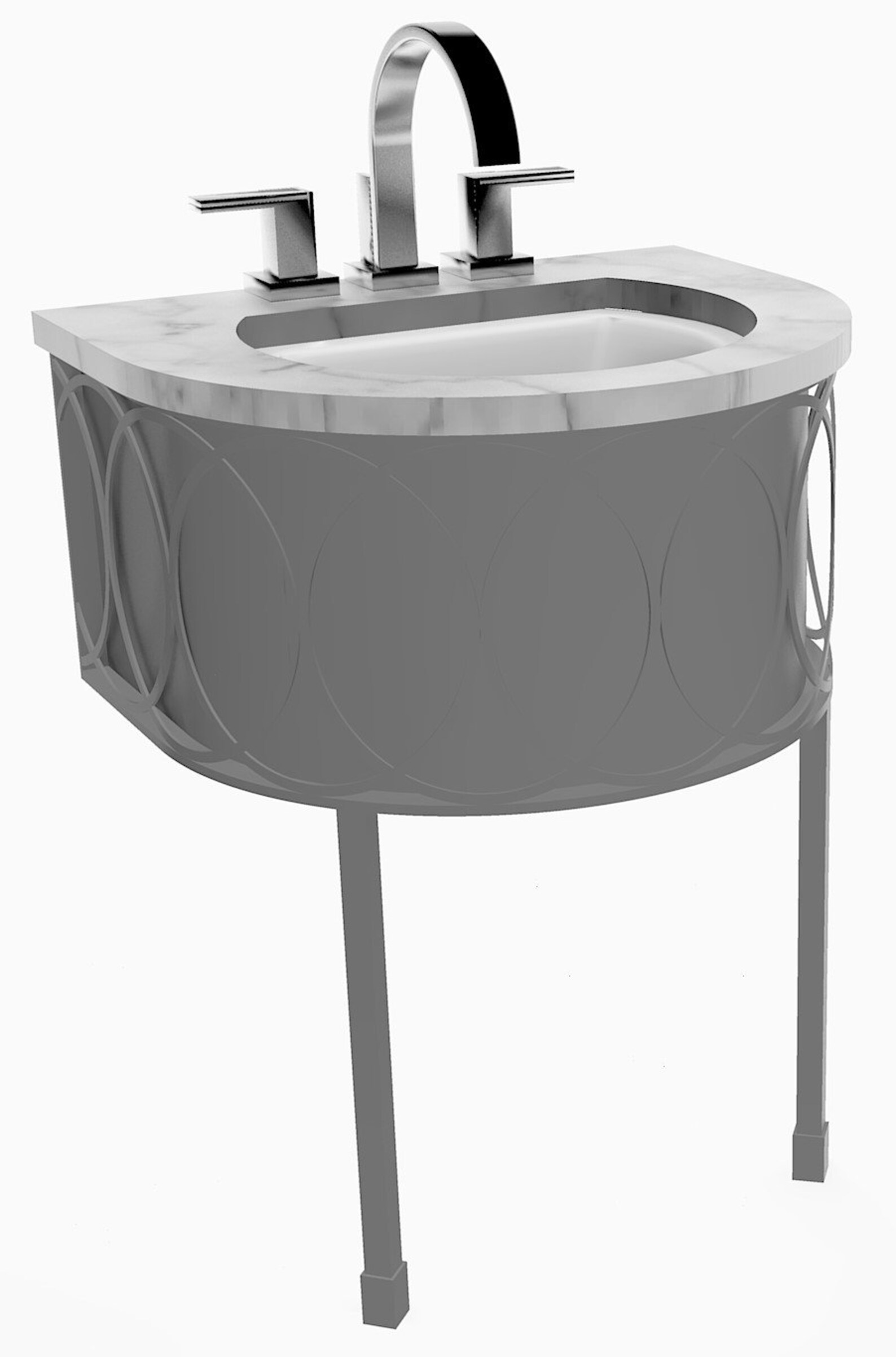 Metal Bathroom Vanity mason Half Round Iron Vanity Etsy