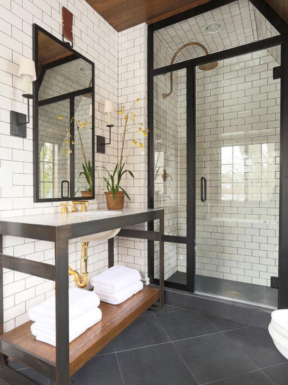 Metal bathroom vanity deals