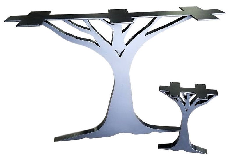Metal Table Legs oak Tree Etsy