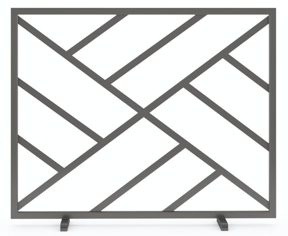 Standard Metal Fireplace Screen Macy Etsy