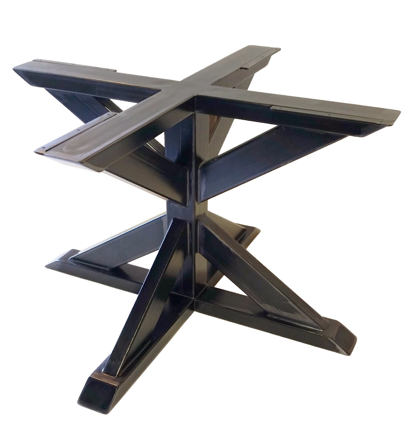 Steel pedestal table base discount