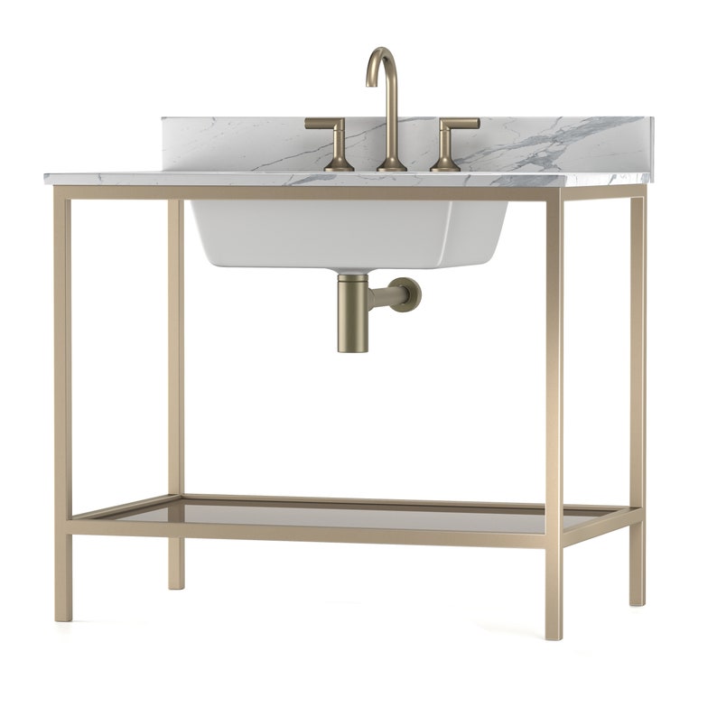 Metal Bathroom Vanity Base emory Etsy