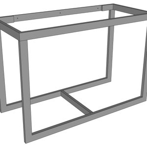 Metal Bathroom Vanity Base (Brady)