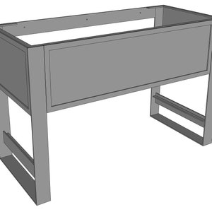 Metal Bathroom Vanity Base (Parker)