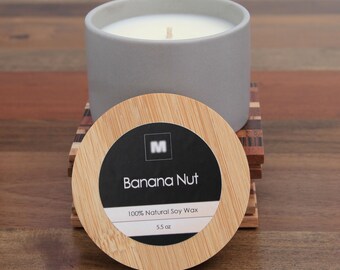 Banana Nut Soy Candle (5.5oz)