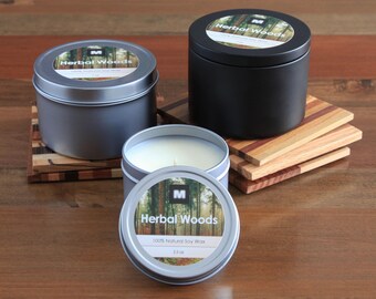 Herbal Woods Soy Candle
