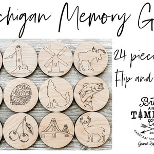 Michigan Memory Game | Michigan Themed Memory Game