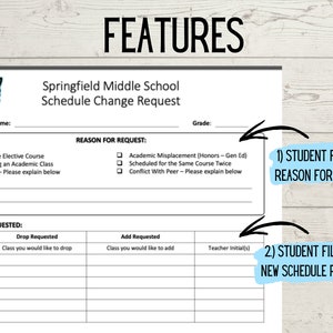 Schedule Change Request Form | Printable Template | Personalize ...