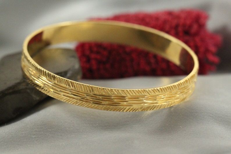 14k Women Bangle Gold Bangle 14k GOLD Bangles 14K GOLD Etsy
