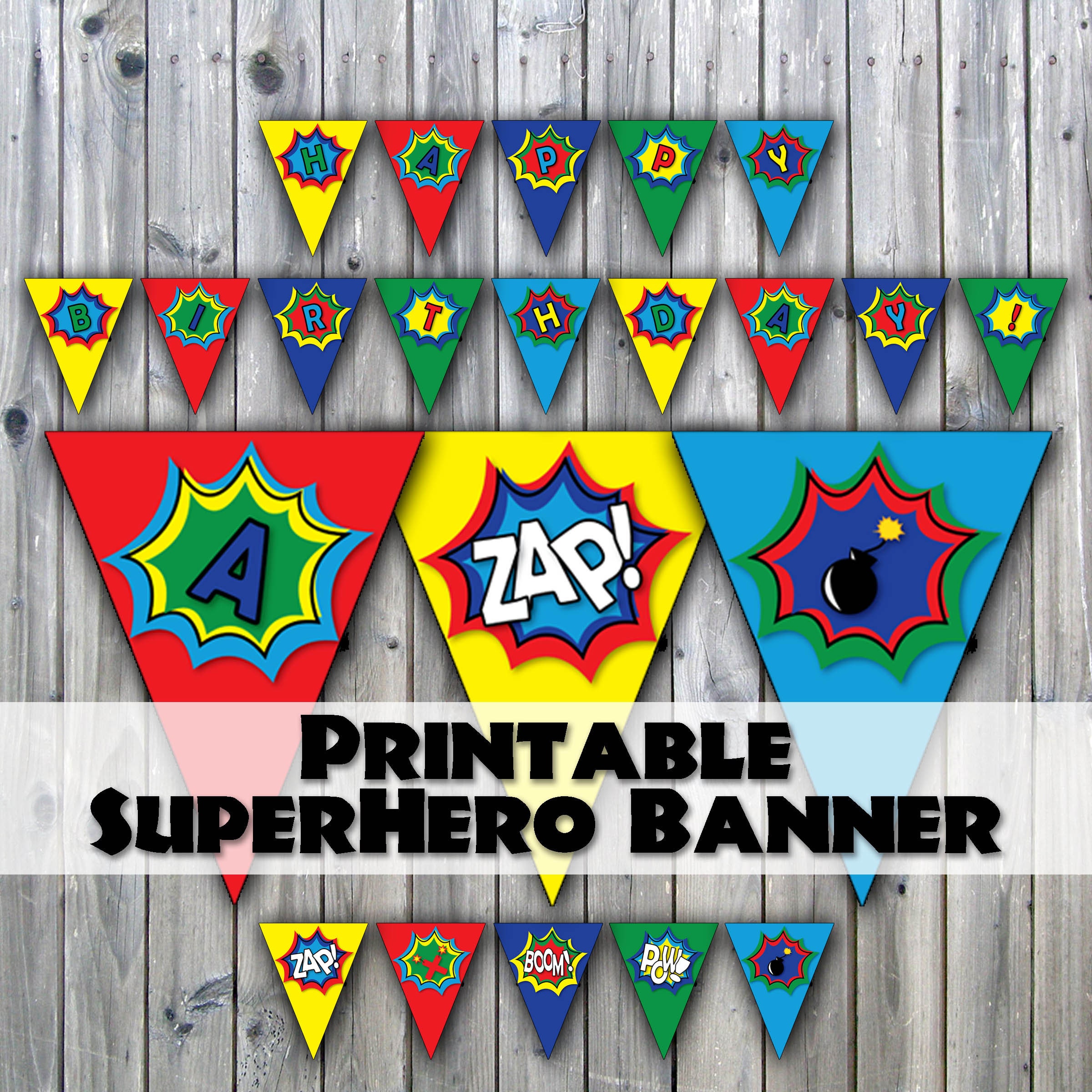 superhero-birthday-banner-printable-banner-super-hero-etsy