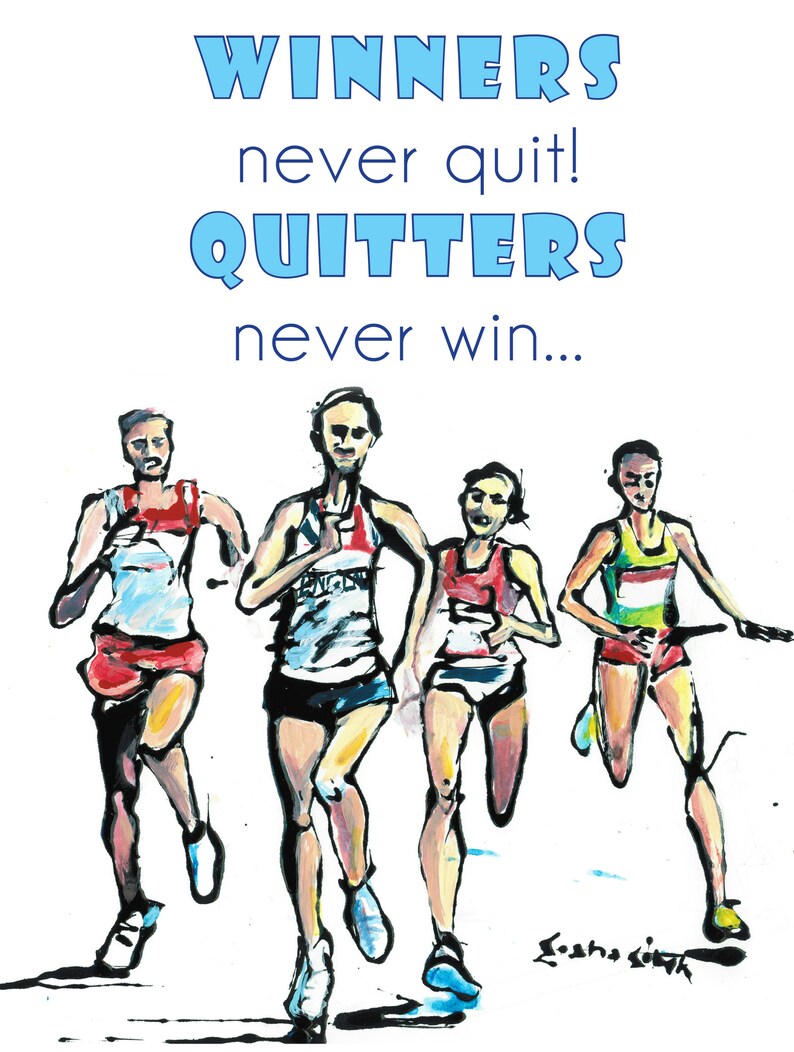 A5 Running CARD Jogging Card Card for Runners Motivational Etsy