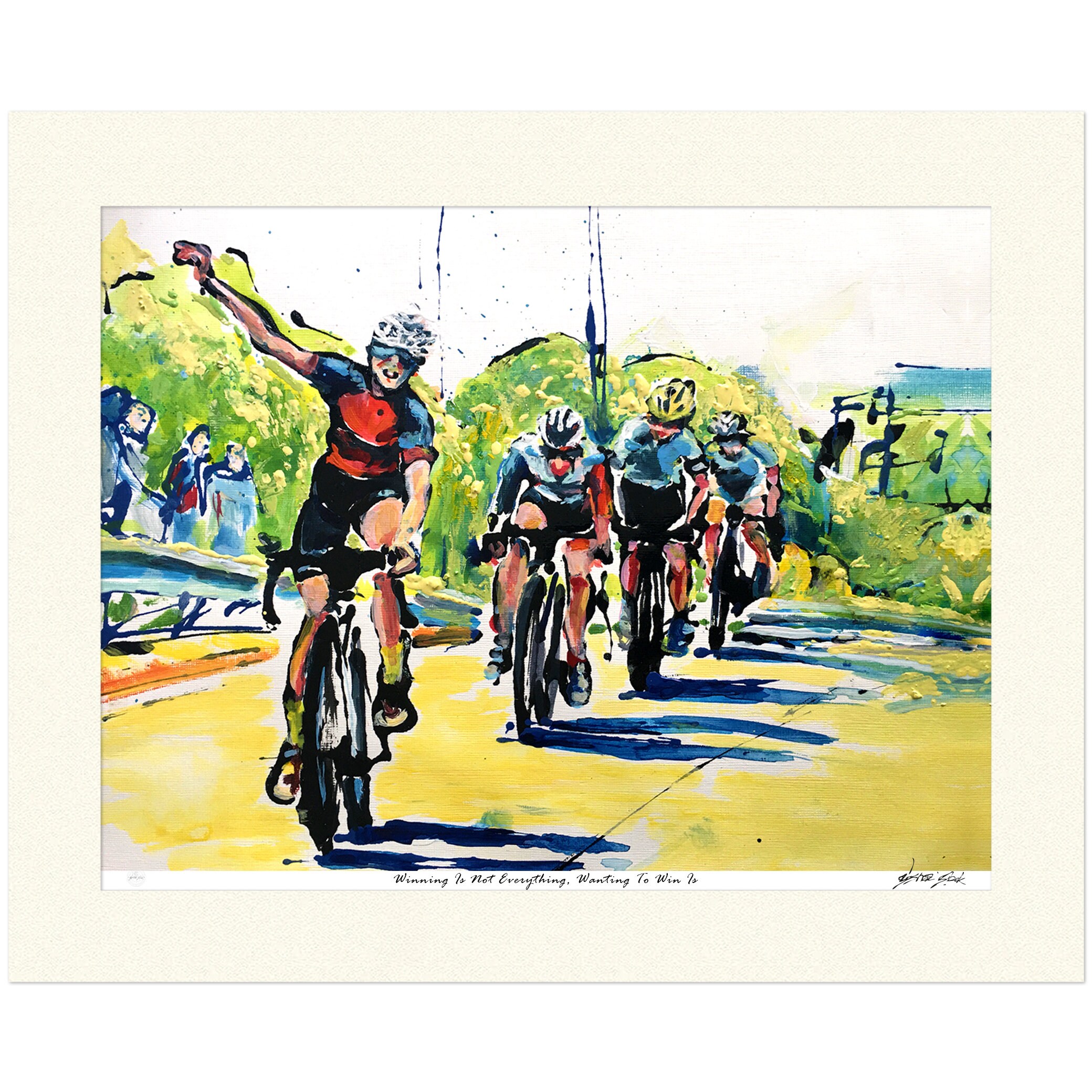 Cycling Adventures Wall Art Print Cycling Race Tour De | Etsy
