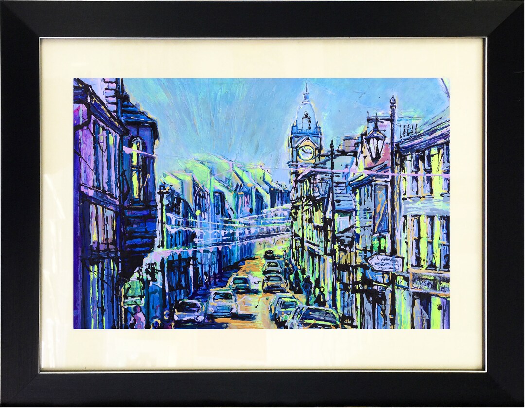 Kendal High Street Kendal Art PRINT Contemporary Town Etsy UK