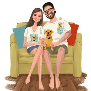 Custom Pet Portrait - Personalized Pet Gifts, Pet Memorial, Custom Portrait, Custom Pet Painting, Custom Pet Illustration, Digital Portrait bild 3