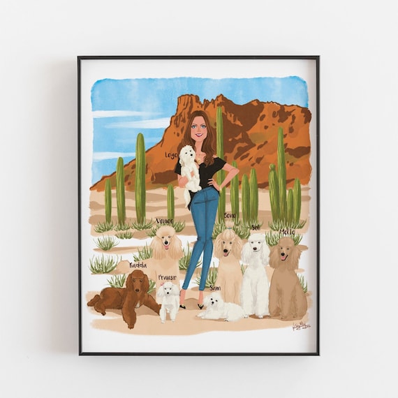 Custom Pet Portrait - Personalized Pet Gifts, Pet Memorial, Custom Portrait, Custom Pet Painting, Custom Pet Illustration, Digital Portrait